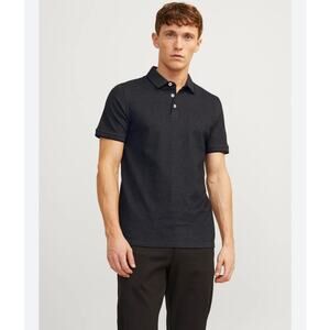 Jack & Jones Black Short Sleeve Polo Shirt
